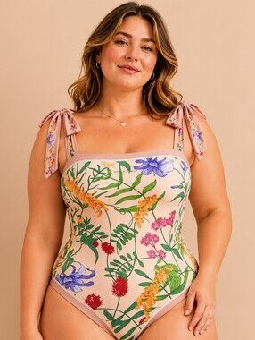 VISUAL SWIM JOANNA Floral & French Tapestry One-Piece REVERSIBLE  Swimsuit